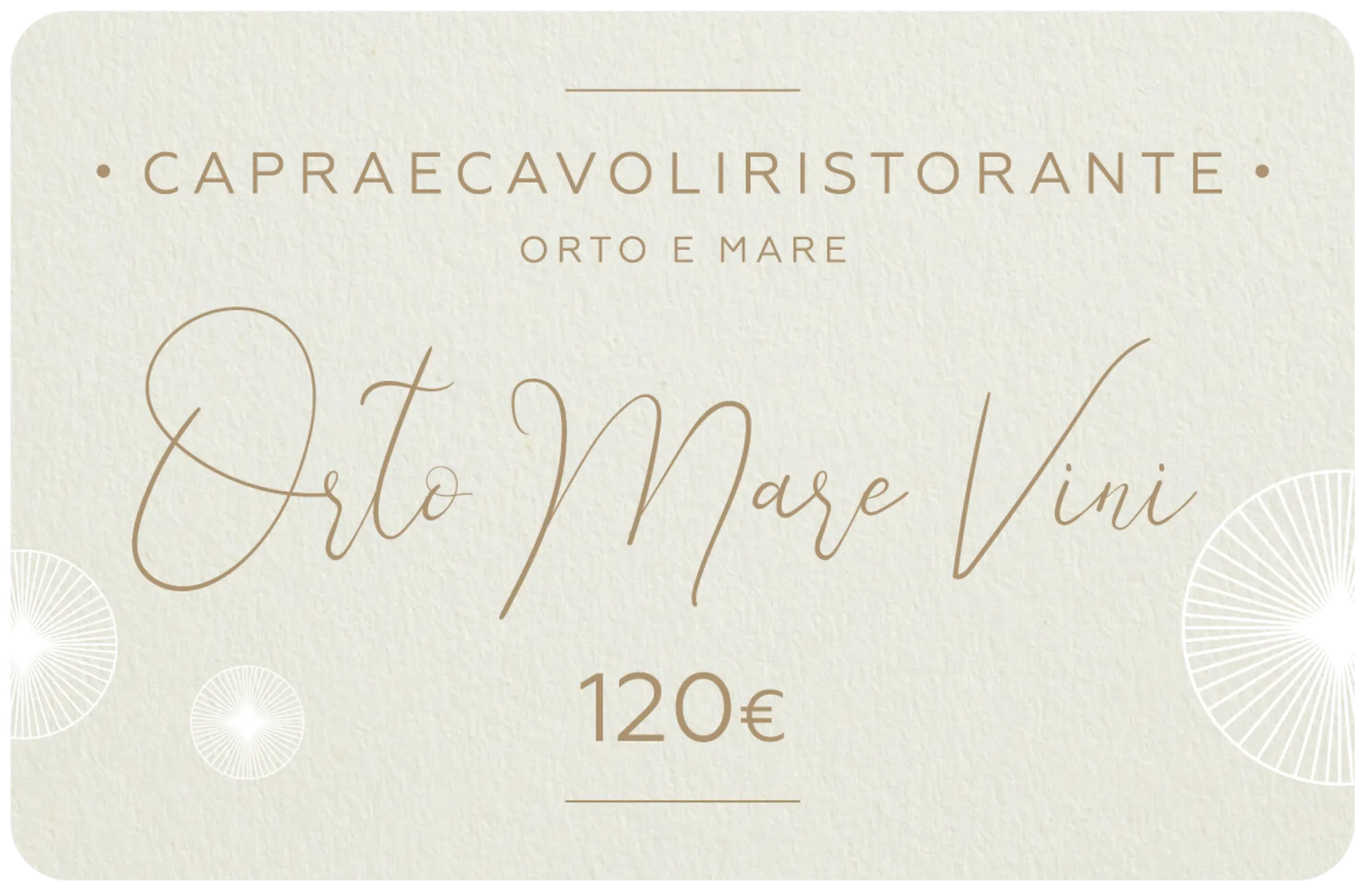 Menu Orto e Mare + Vini